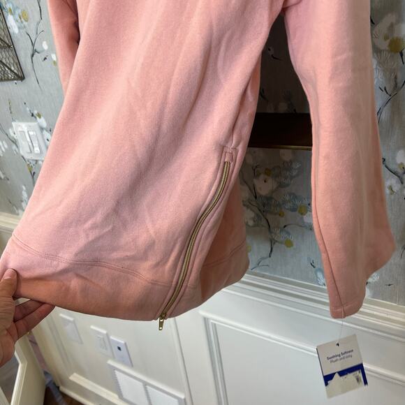 Joy Lab Pink Cowl Neck Long Sleeve Pullover - Size XS - NWT - Picture 4 of 8